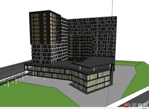 融合現代美學與科技內核 商業(yè)公寓建筑樓的SU模型與BIM技術開發(fā)
